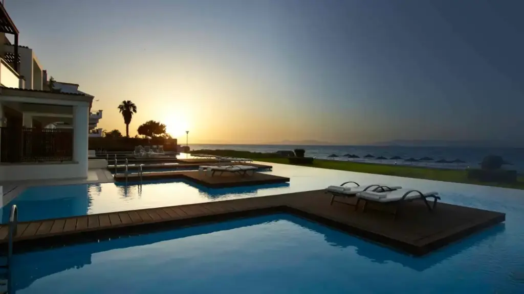 Ixia coast, destination of the Rhodes Airport to Ixia transfer