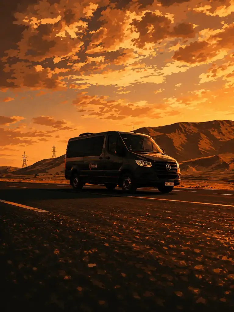 Mercedes Sprinter minibus for group transfers in Rhodes
